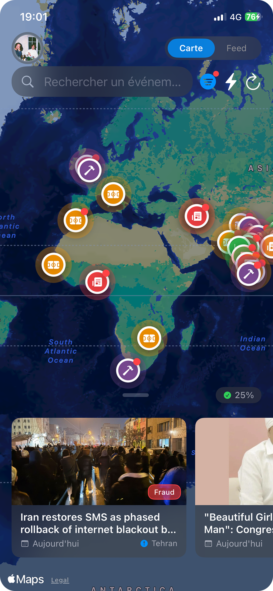Azimut App Mockup